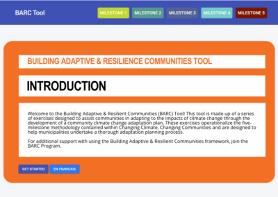Building Adaptive and Resilient Communities (BARC) Online Tool